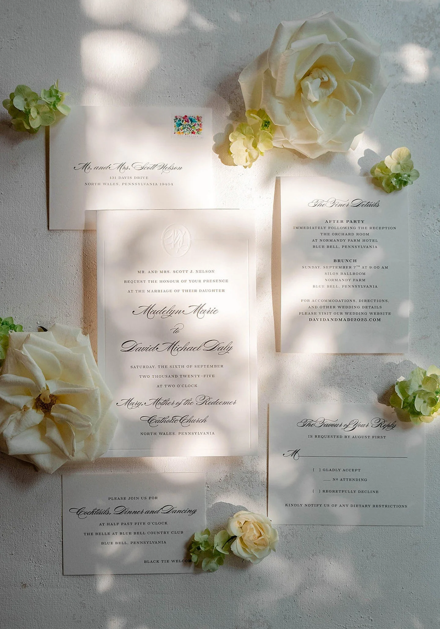 The invitation is the beginning of the guest experience.

Your wedding invitation is not just information. It is the first feeling your guests receive.

Before guests arrive, before they see the flowers, the tables, the music, or the room, they exper
