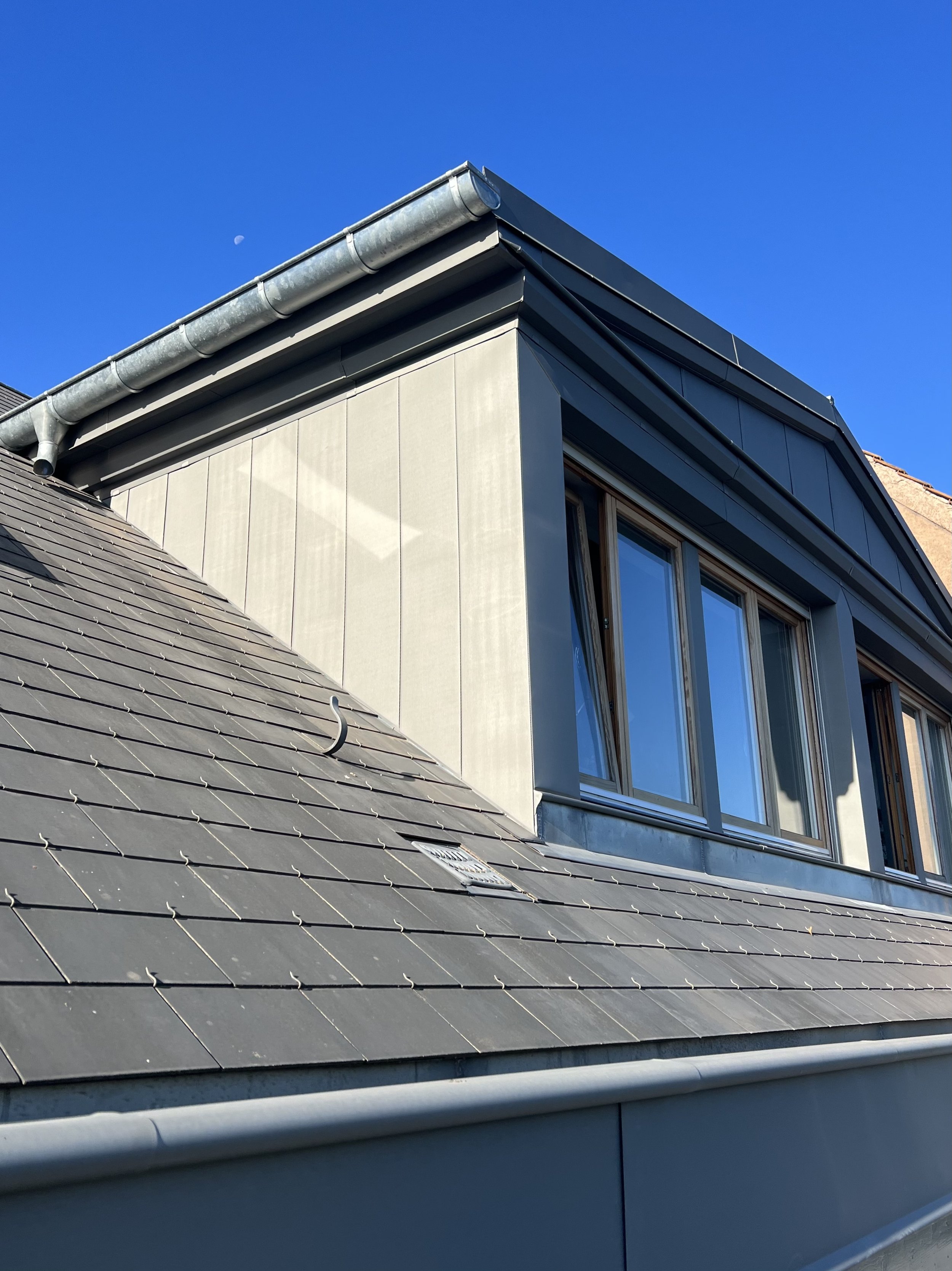 Façade - Habillage en zinc Quartz