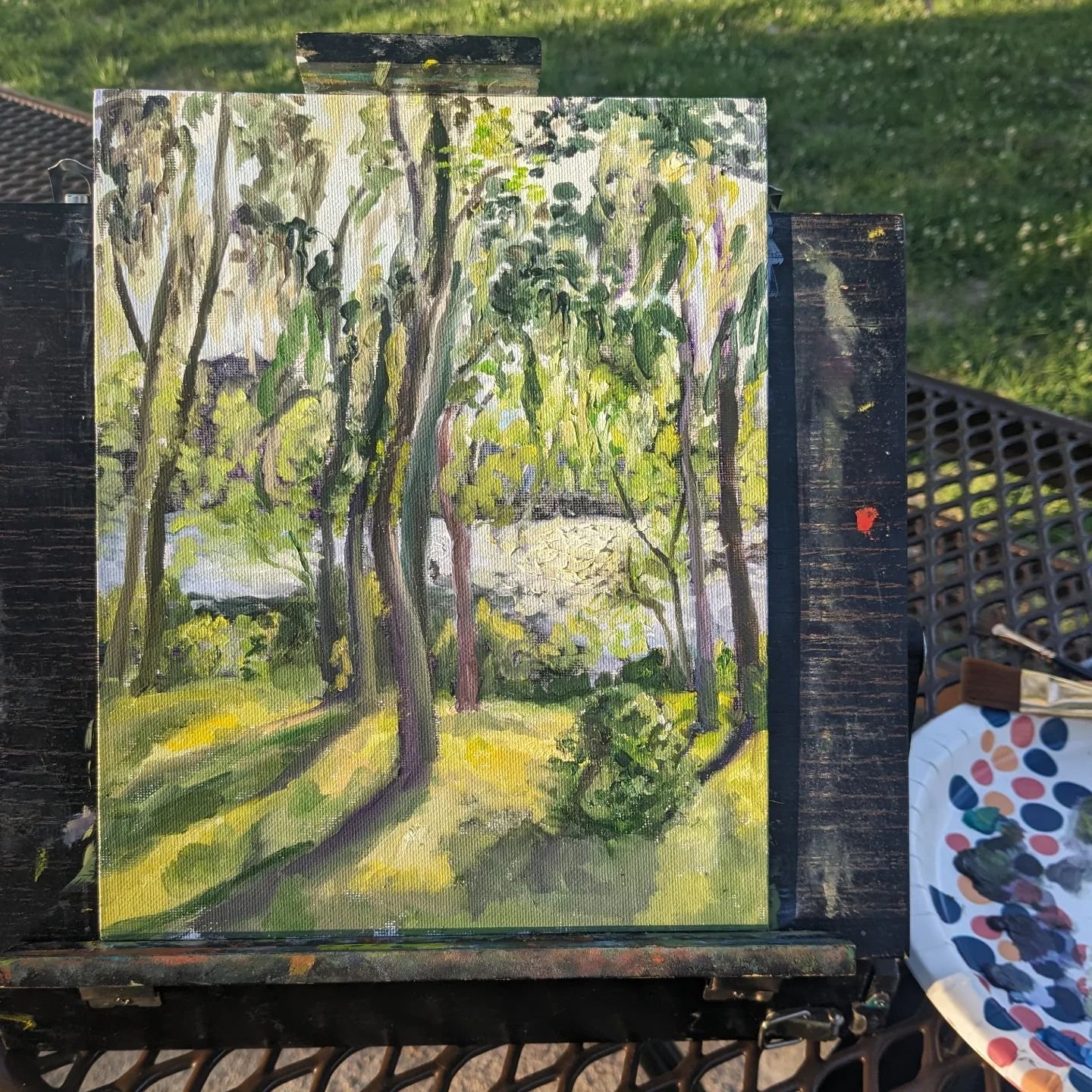 Squeezing as much as I can from #pleinairpril before it ends 🌿🌞 from yesterday afternoon! Oil on canvas panel, 10x8 in

#houstonartist #houstonart #texasart #texasparksandwildlife #abstractlandscape #emergingartist