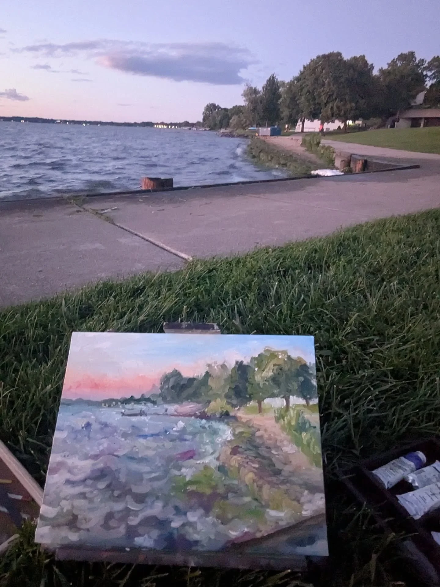 I have a newfound respect for Claude Monet because holy SMOKES painting water is hard 😭