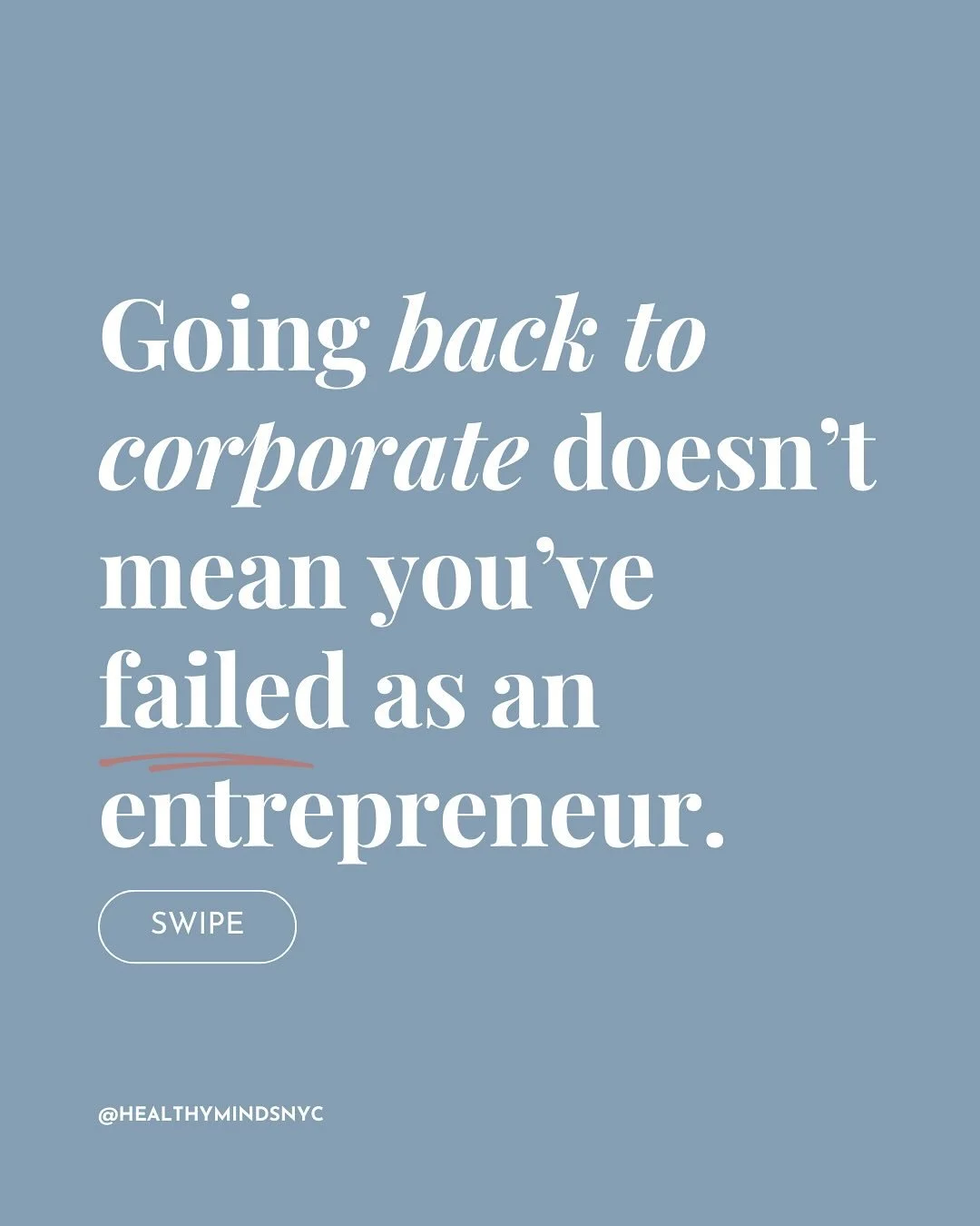 Sometimes the bravest decision you can make for your mental health is choosing a different kind of work.
👉 Going back to corporate doesn&rsquo;t erase your ambition.
👉 Taking a steady paycheck doesn&rsquo;t cancel your creativity.
👉 Changing your 