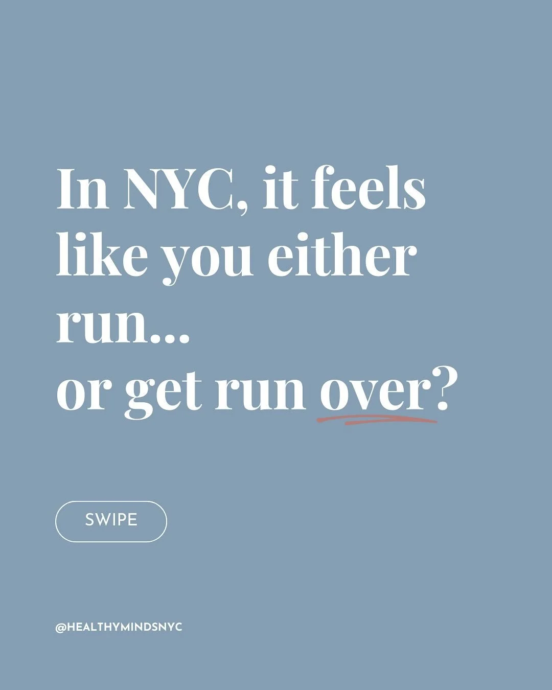 In NYC, it feels like you either run, or get run over. That breakneck pace can keep you sacrificing balance at the altar of your job, afraid someone will take your spot if you slow down.

What if living better looked more like a marathon than a sprin