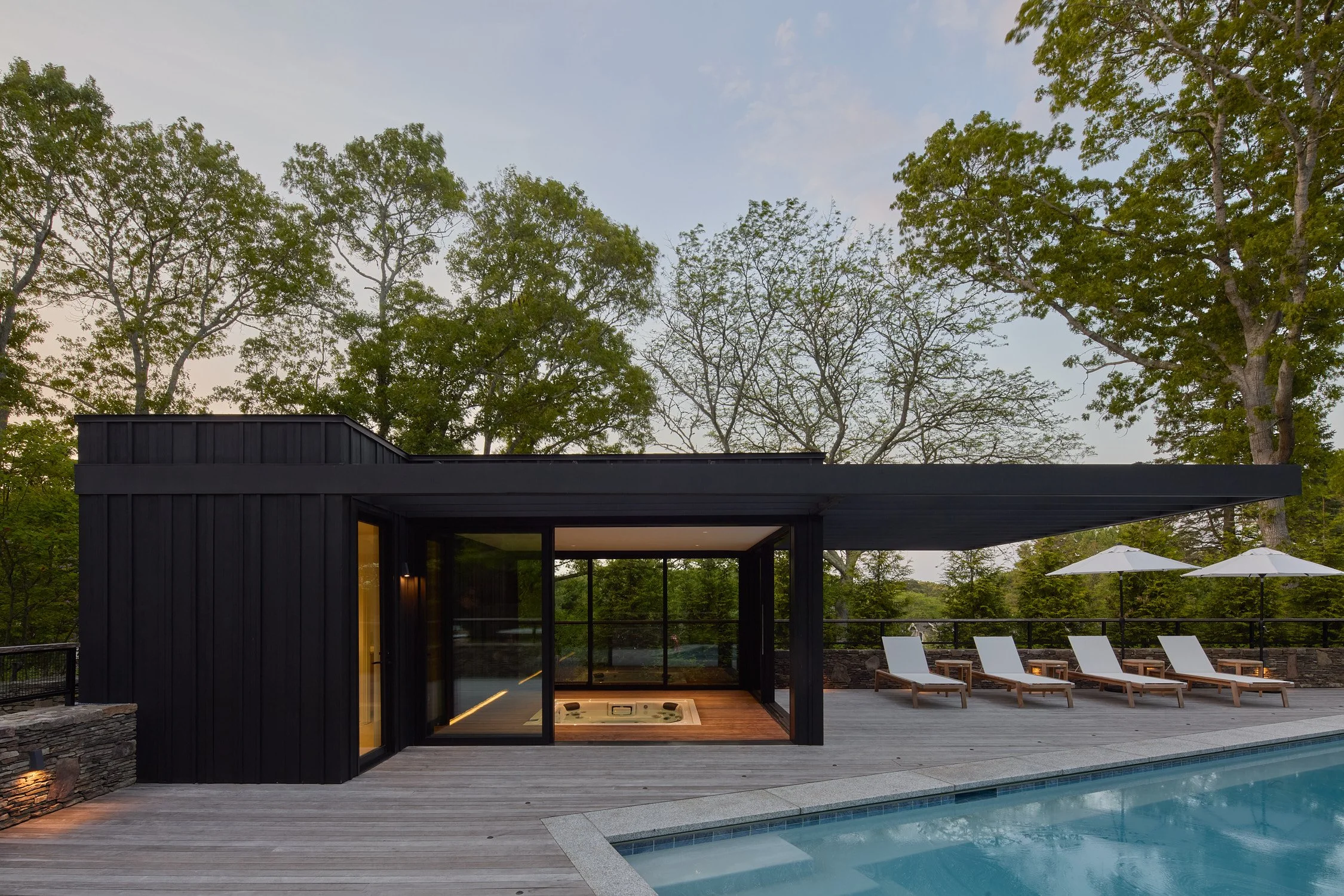 Contemporary Poolhouse