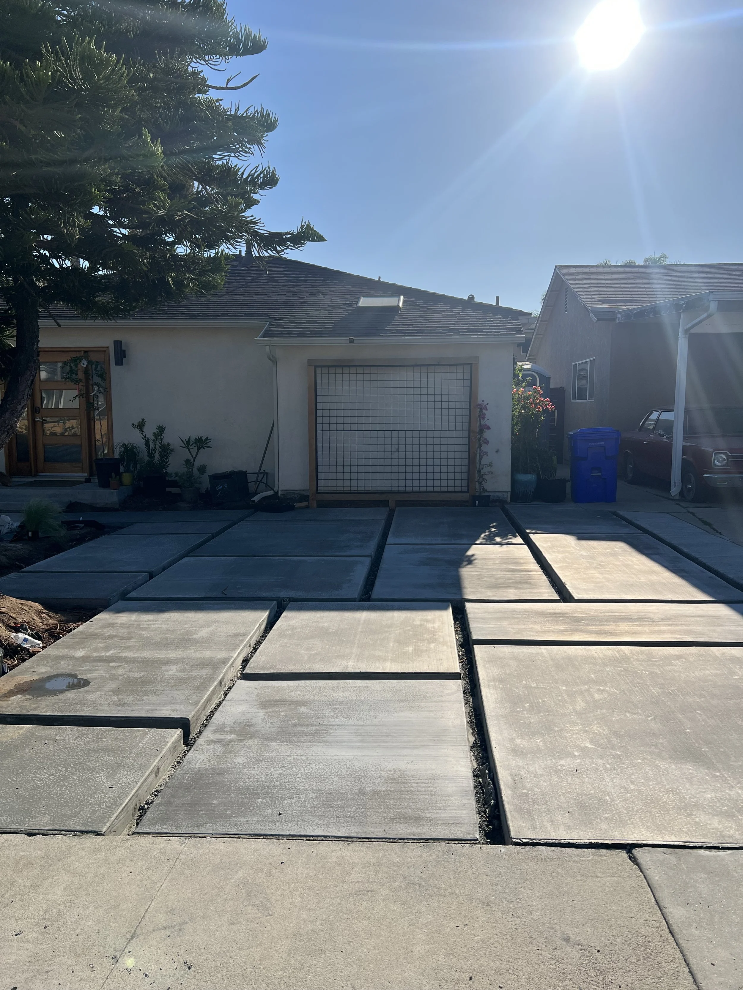 concrete driveway design