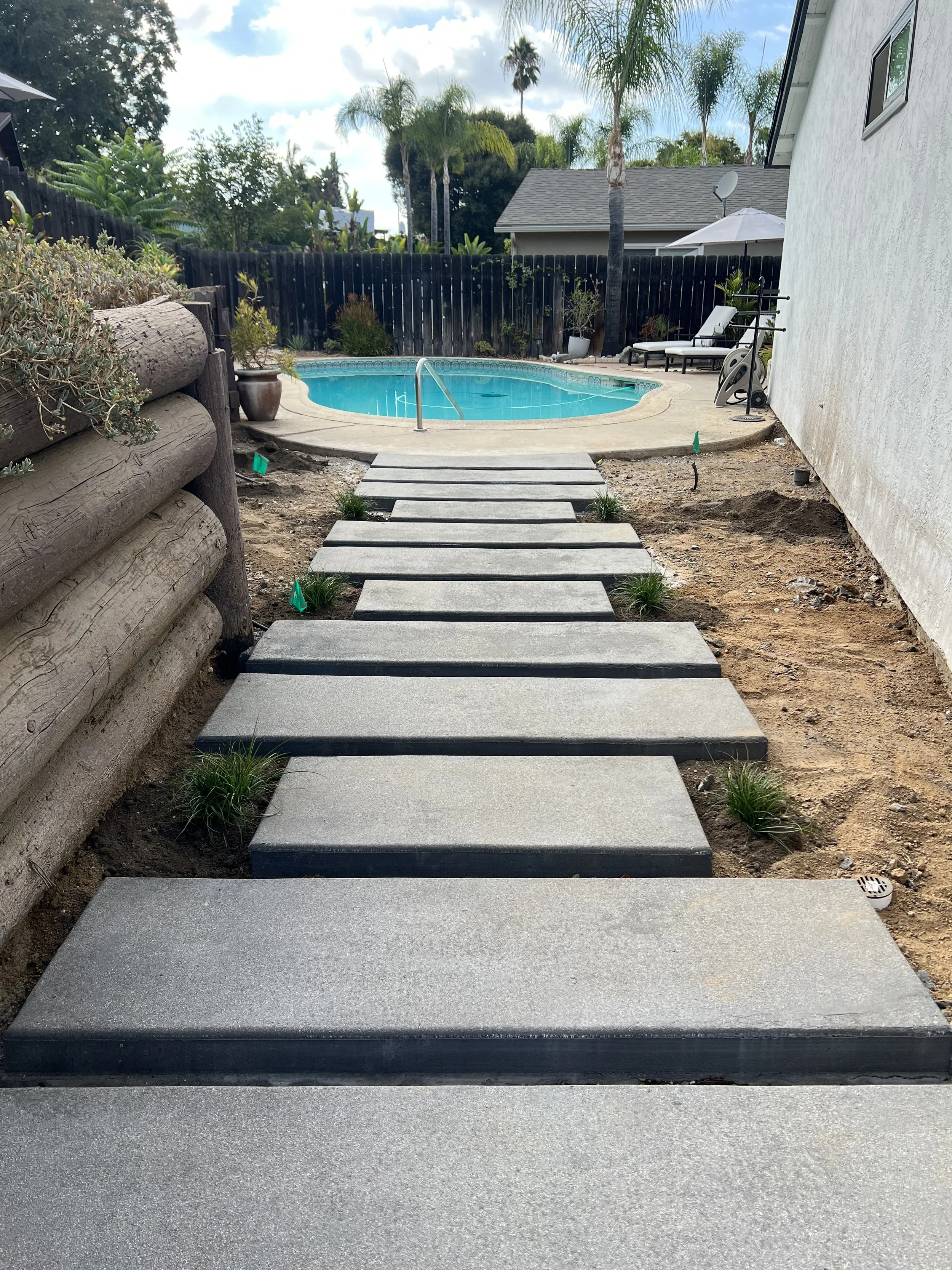 pour in place concrete steps