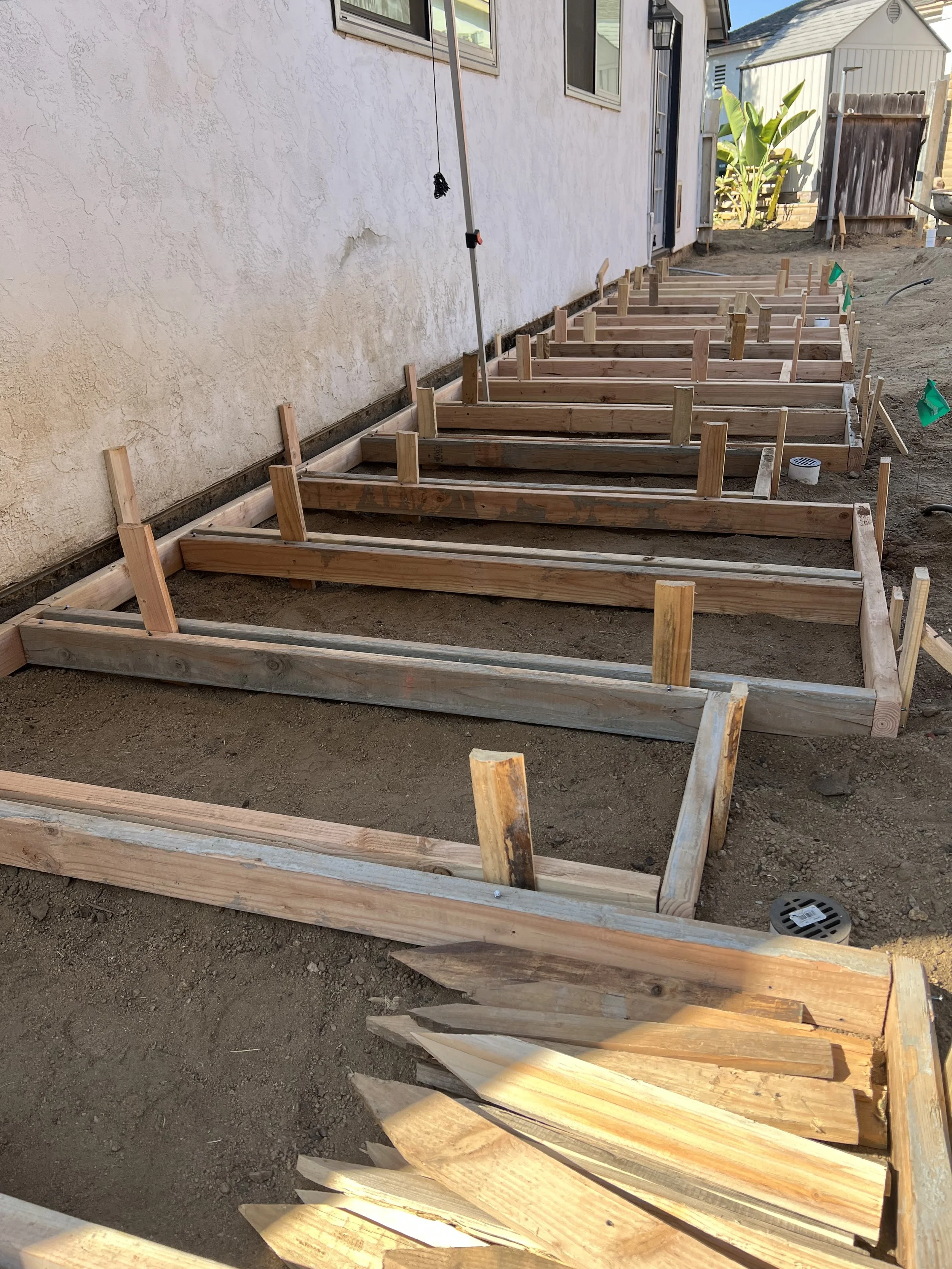 formed concrete steps