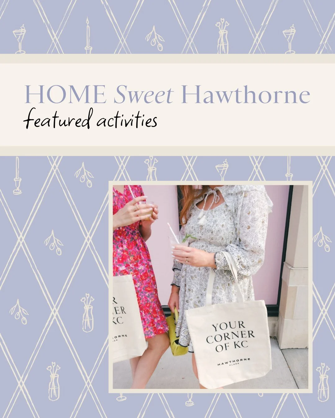 Join us for Home Sweet Hawthorne, an evening designed to inspire your space and celebrate all things home. 🏡✨

Enjoy a curated lineup of experiences throughout the plaza, including:

Engraving at The Container Store with Paxton Dawson Creative Co.
E