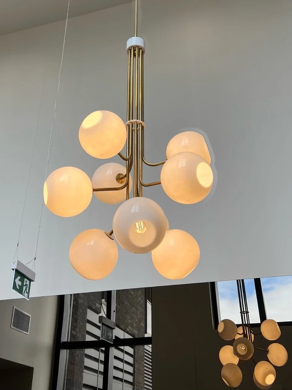 Our TREE of LIGHT chandelier sits within the foyer of Caulfield Village, with the glass colour, materials and scale carefully adapted to respond to the space.

Developer is BECK Property Group
Architecture by @armarchitecture

#madeinmelbourne #melbo