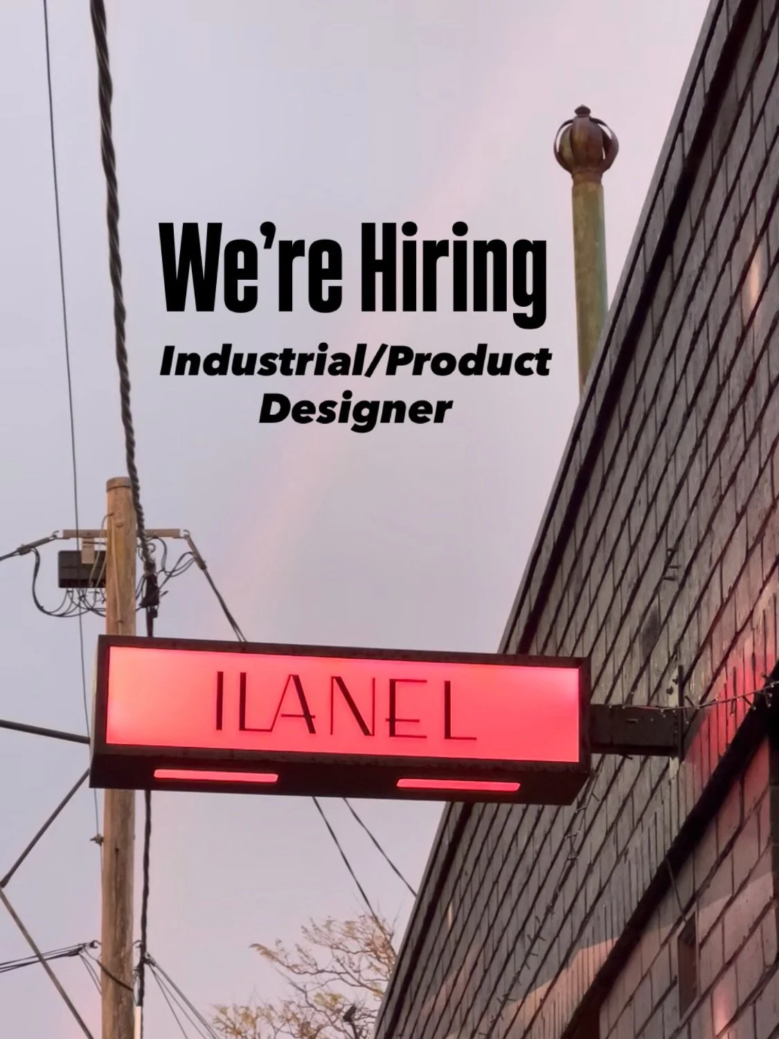 We&rsquo;re on the lookout for an Industrial/Product Designer to join our team.

If you&rsquo;re passionate about design, enjoy solving problems, have a strong understanding of how things are made, and thrive in a hands-on creative environment, we&rs