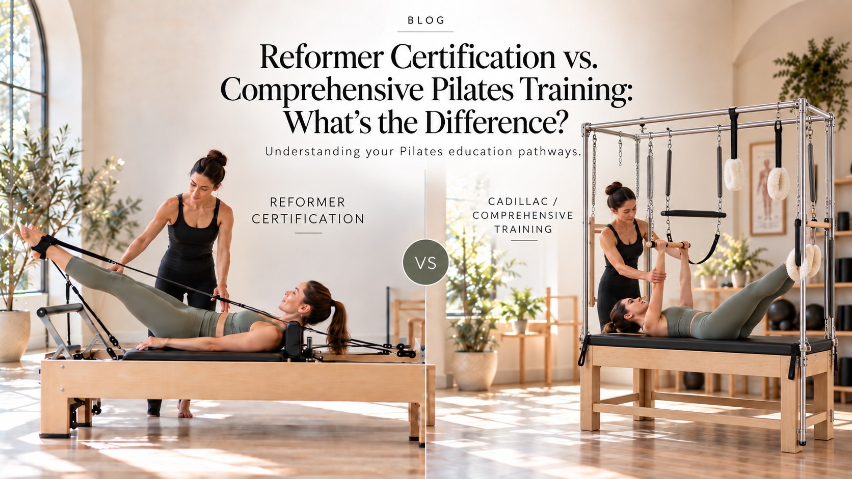 Reformer Certification vs. Comprehensive Pilates Training: What’s the Difference?