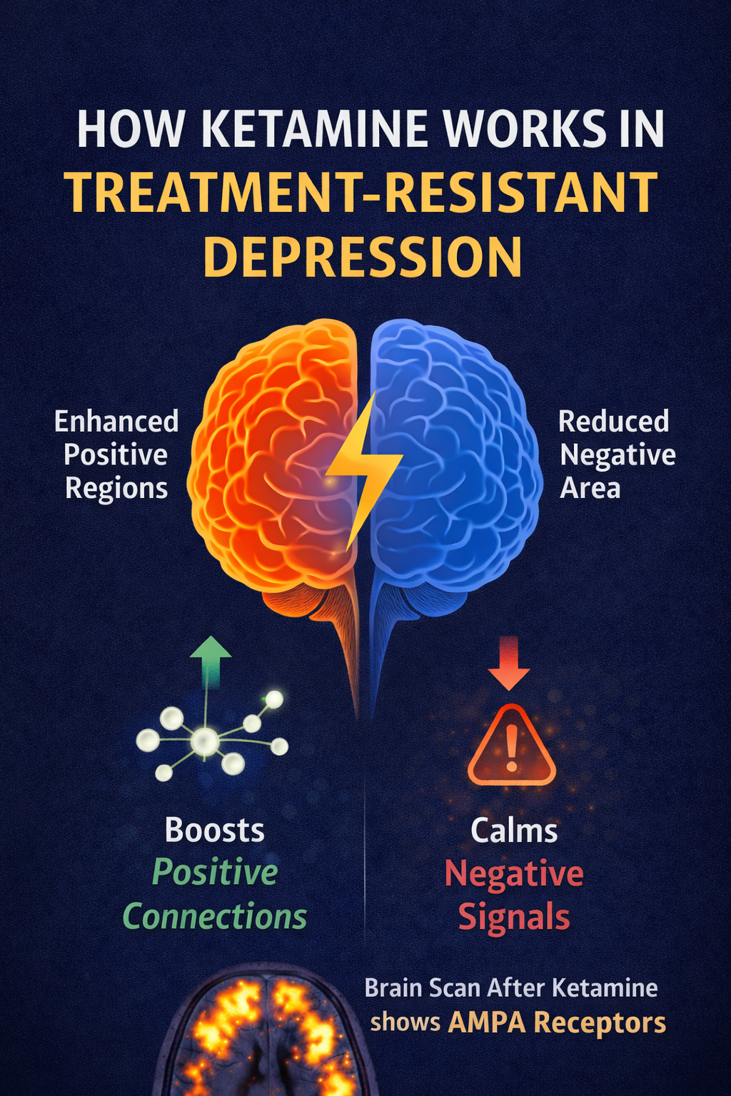 How Ketamine Works for Treatment-Resistant Depression: New Brain Imaging Study Reveals the Mechanism