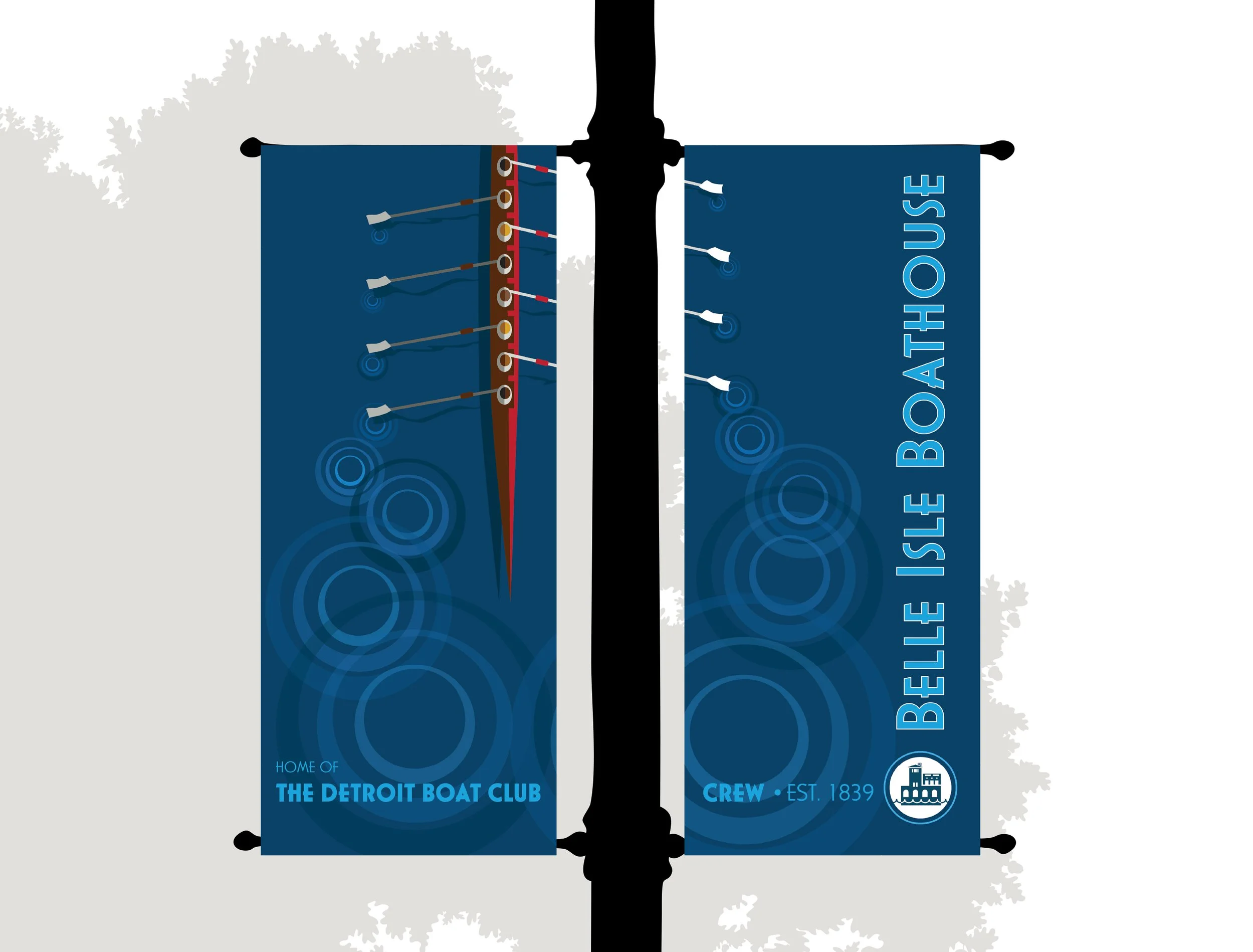 Banner Concept for Belle Isle Boat House