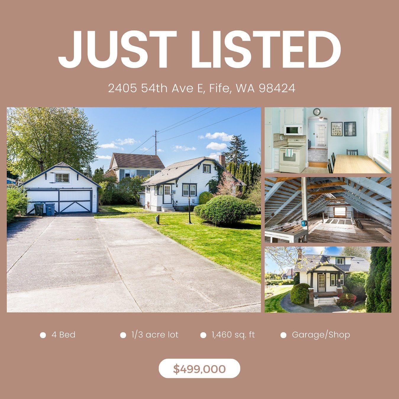 Happy weekend! Newest Kindred Realty listing in Fife, WA!