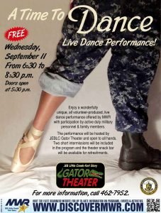 Advertisement for our first “A Time To Dance” performance.
