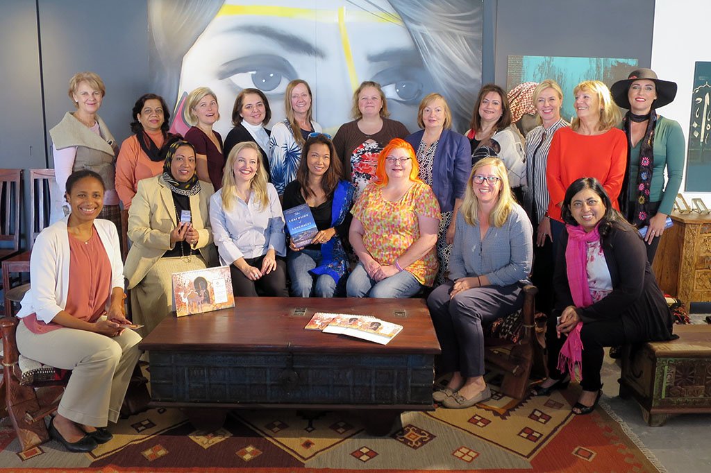 The American Women’s Association Book Club, Manama, Bahrain. There were a few mil spouses from the Navy base in attendance too!