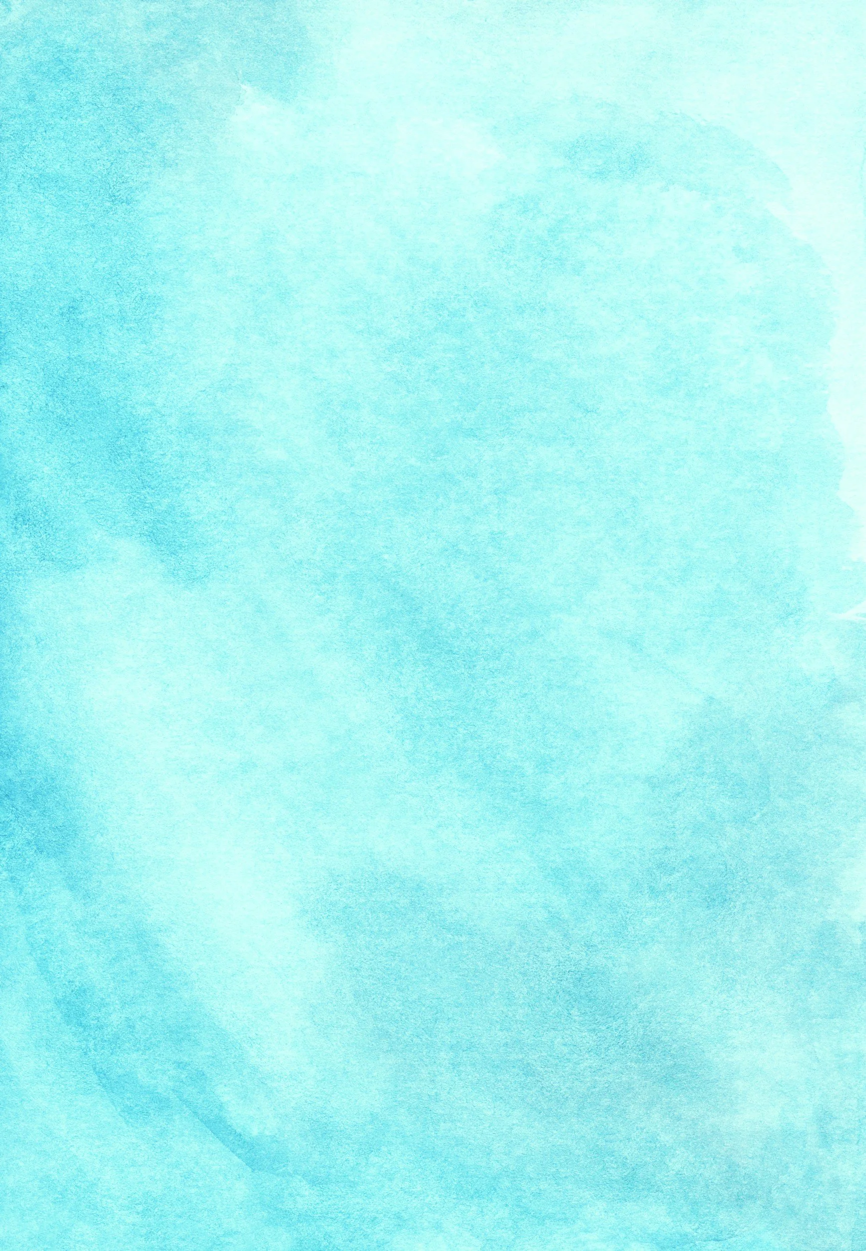 Blank light blue watercolor textured background.