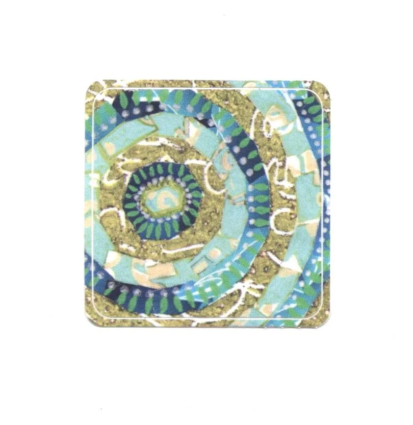 Green Gold Square Sticker.jpeg