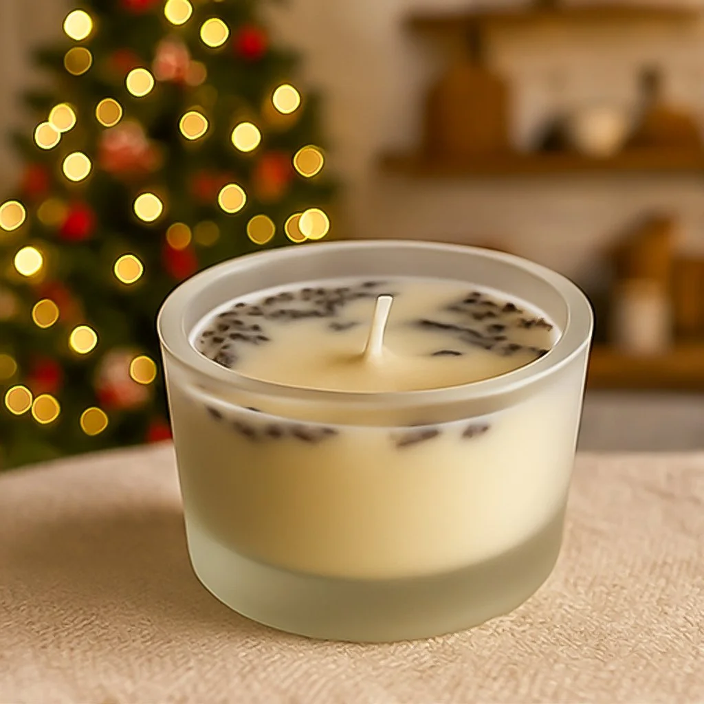 In His Presence – 4 oz Frosted Glass Candle