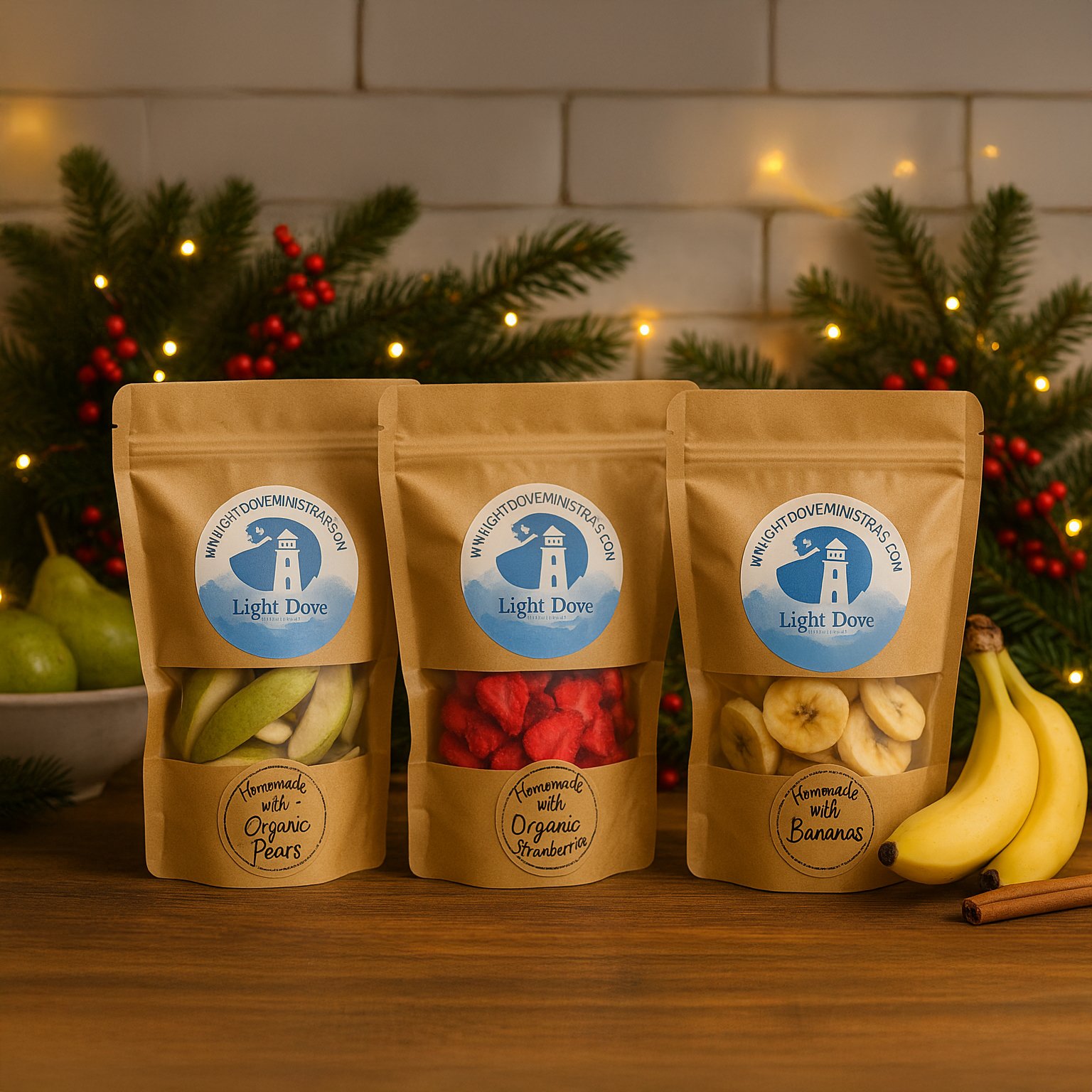 Freeze-Dried Organic Fruit Trio