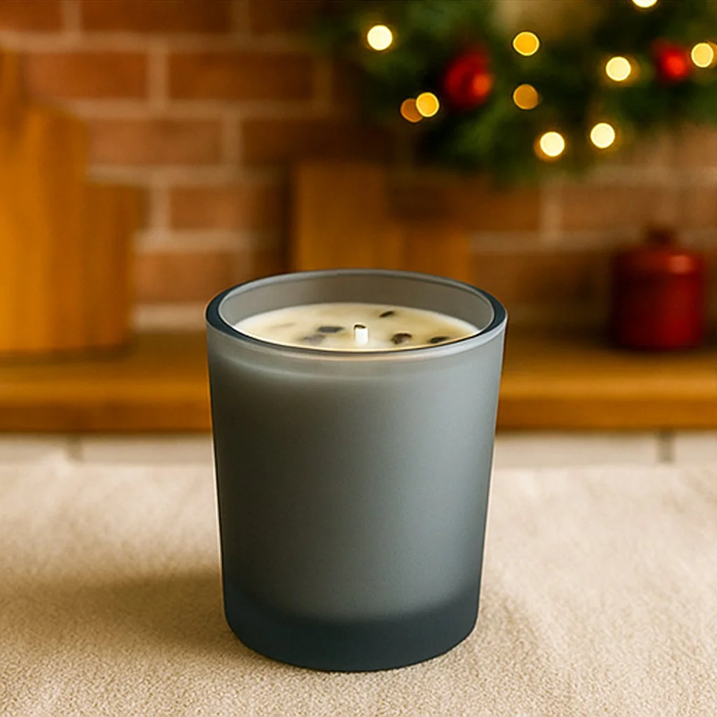 Abide In Me – 7 oz Frosted Glass Candle