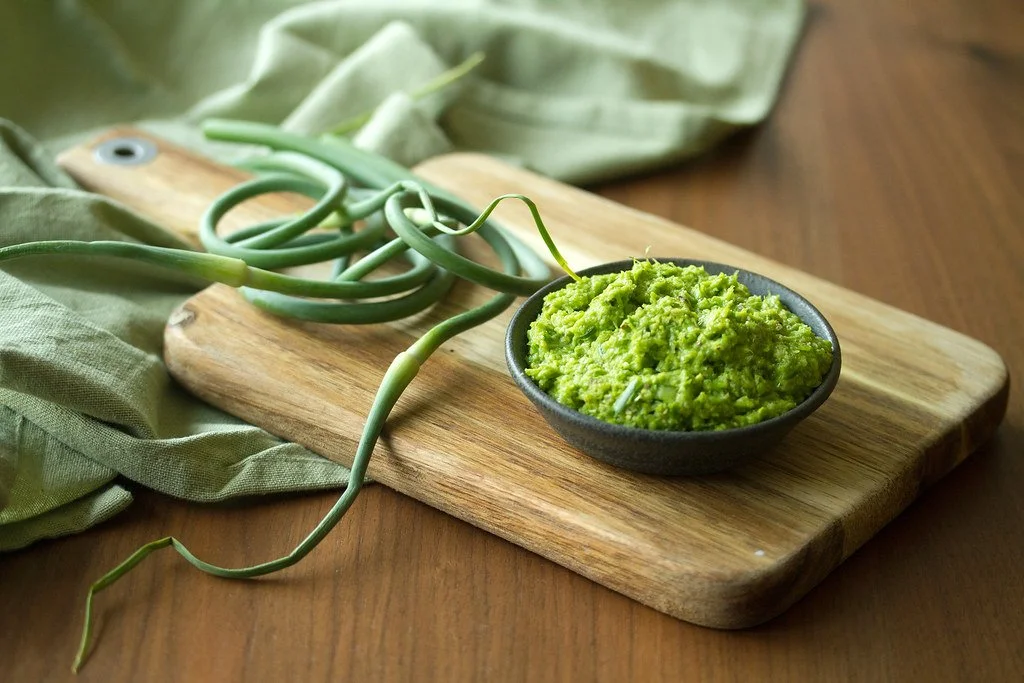 GARLIC SCAPE PESTO