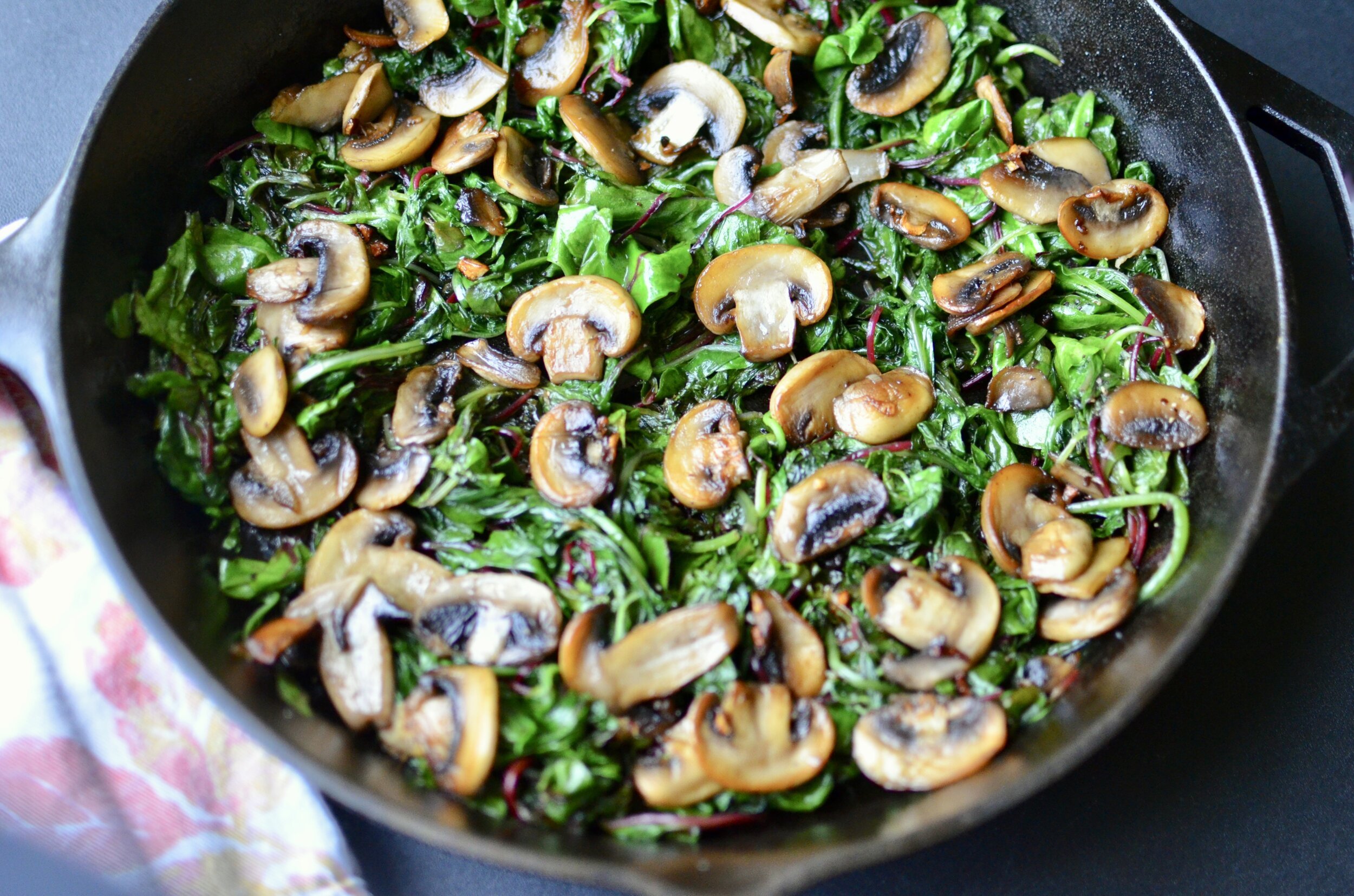 MUSHROOMS & GREENS