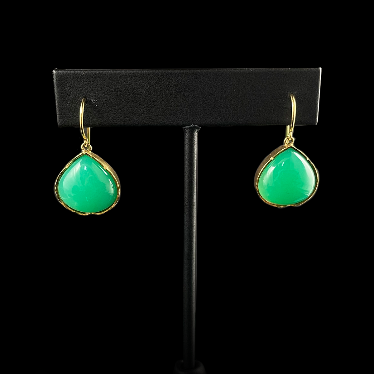 18K Yellow Gold Chrysoprase Earrings.png