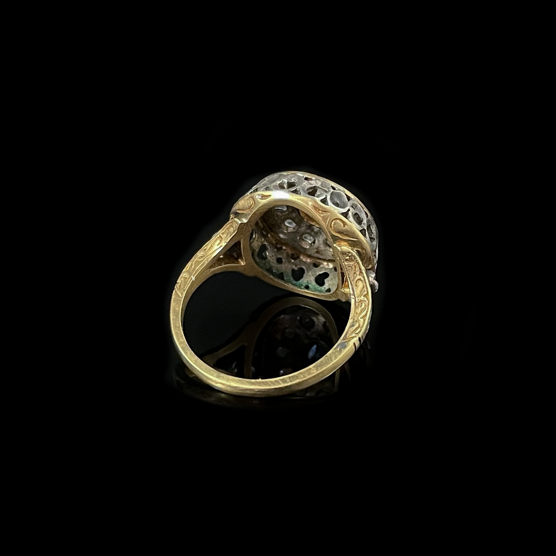 Victorian+18K+Yellow+Gold%3ASterling+Silver+Sapphire+and+Diamond+Ring+Back.png