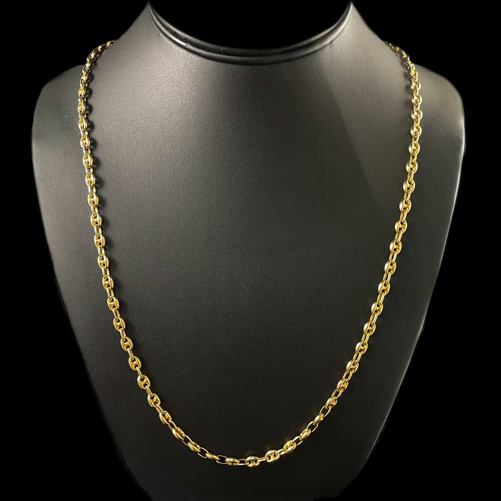 14K Yellow Gold Chain Link Necklace — Trésor