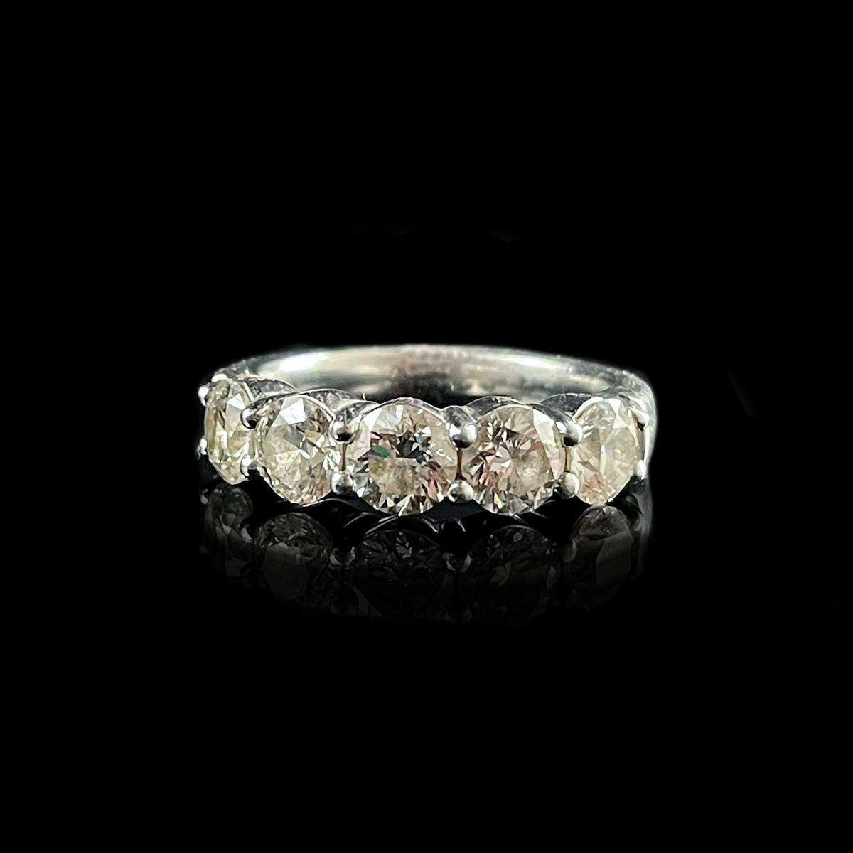 Platinum Diamond 5-Stone Ring