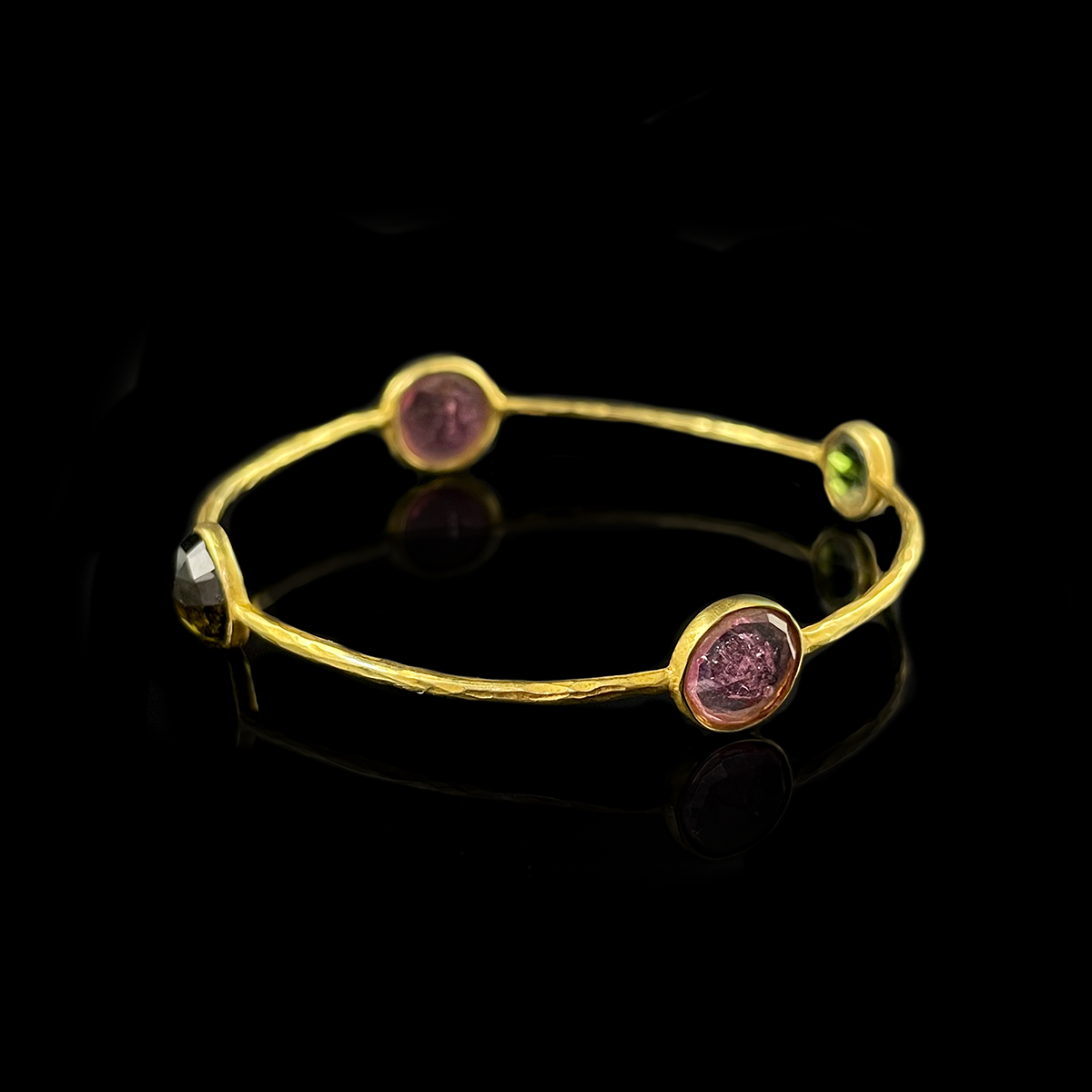 Ippolita Rock Candy 18K Yellow Gold Tourmaline Bangle.png
