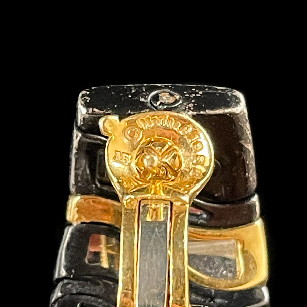 18K Yellow Gold Marina B. Kar Earrings Hallmarks.png