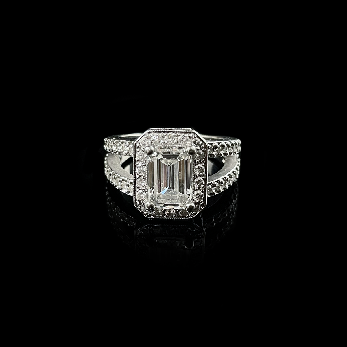 14K White Gold Emerald-Cut Diamond Halo Ring.png