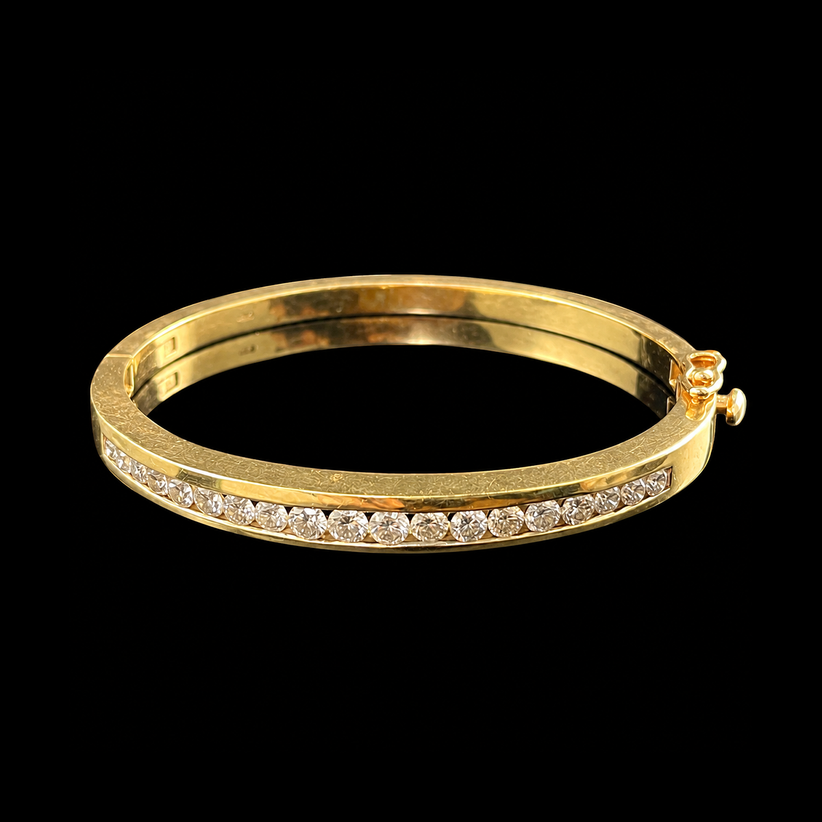 14K Yellow Gold Diamond Cuff.png