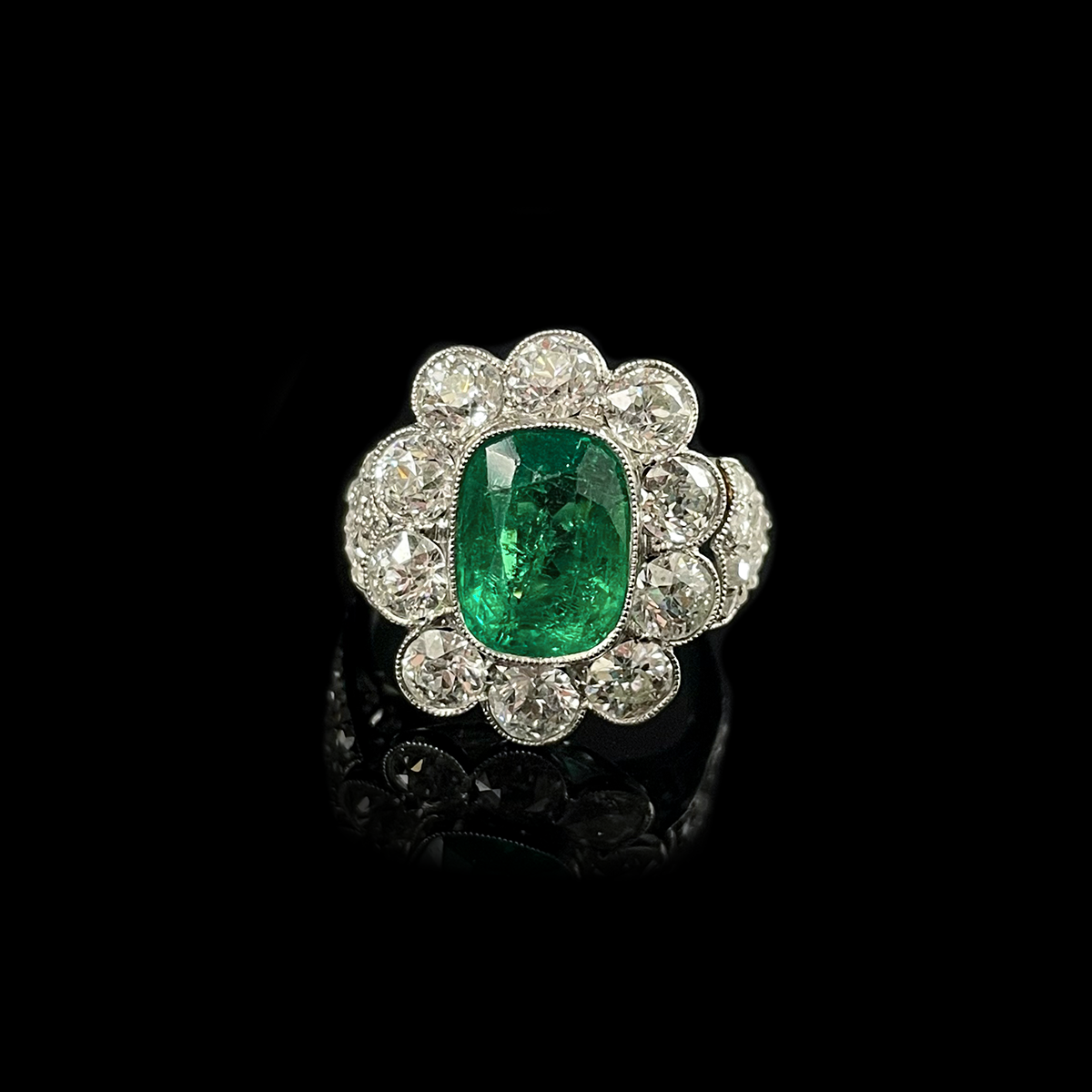 Platinum Colombian Emerald and Diamond Ring.png
