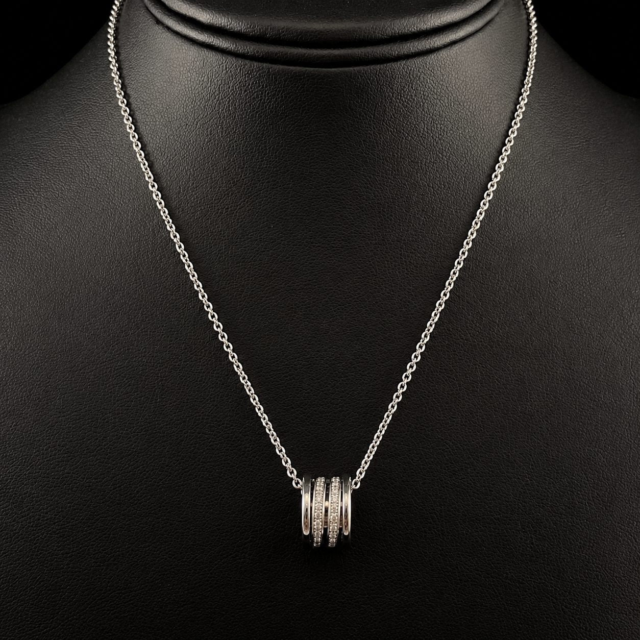 Bvlgari B.Zero1 Pendant in 18K White Gold and Diamonds.png
