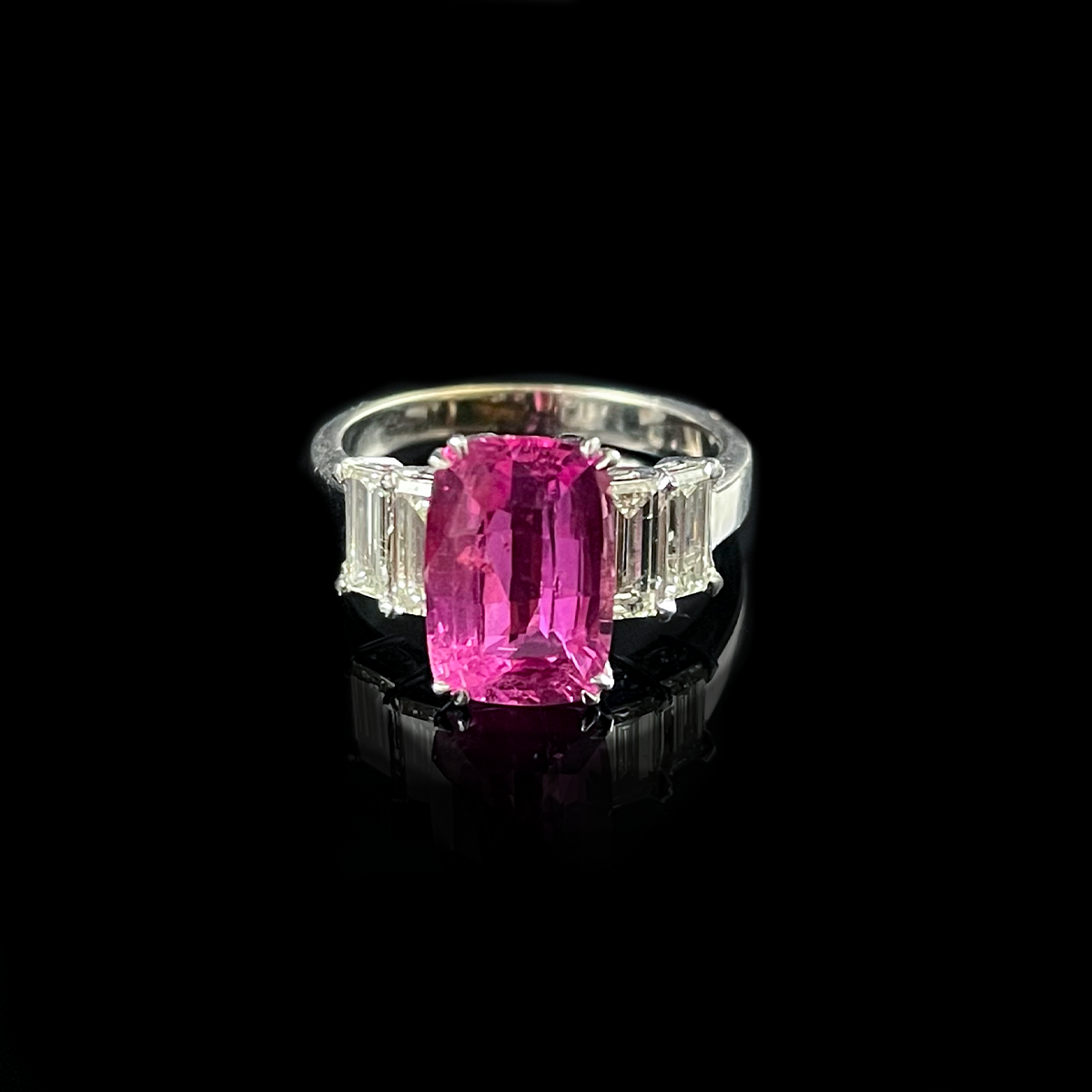 18K White Gold Pink Sapphire and Diamond Ring.png