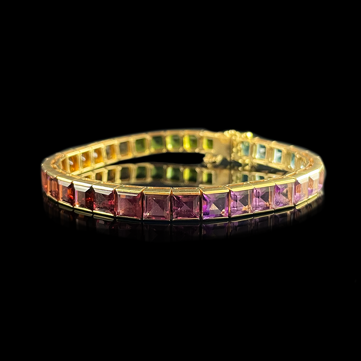 14K Yellow Gold Multi-Gemstone Rainbow Bracelet.png