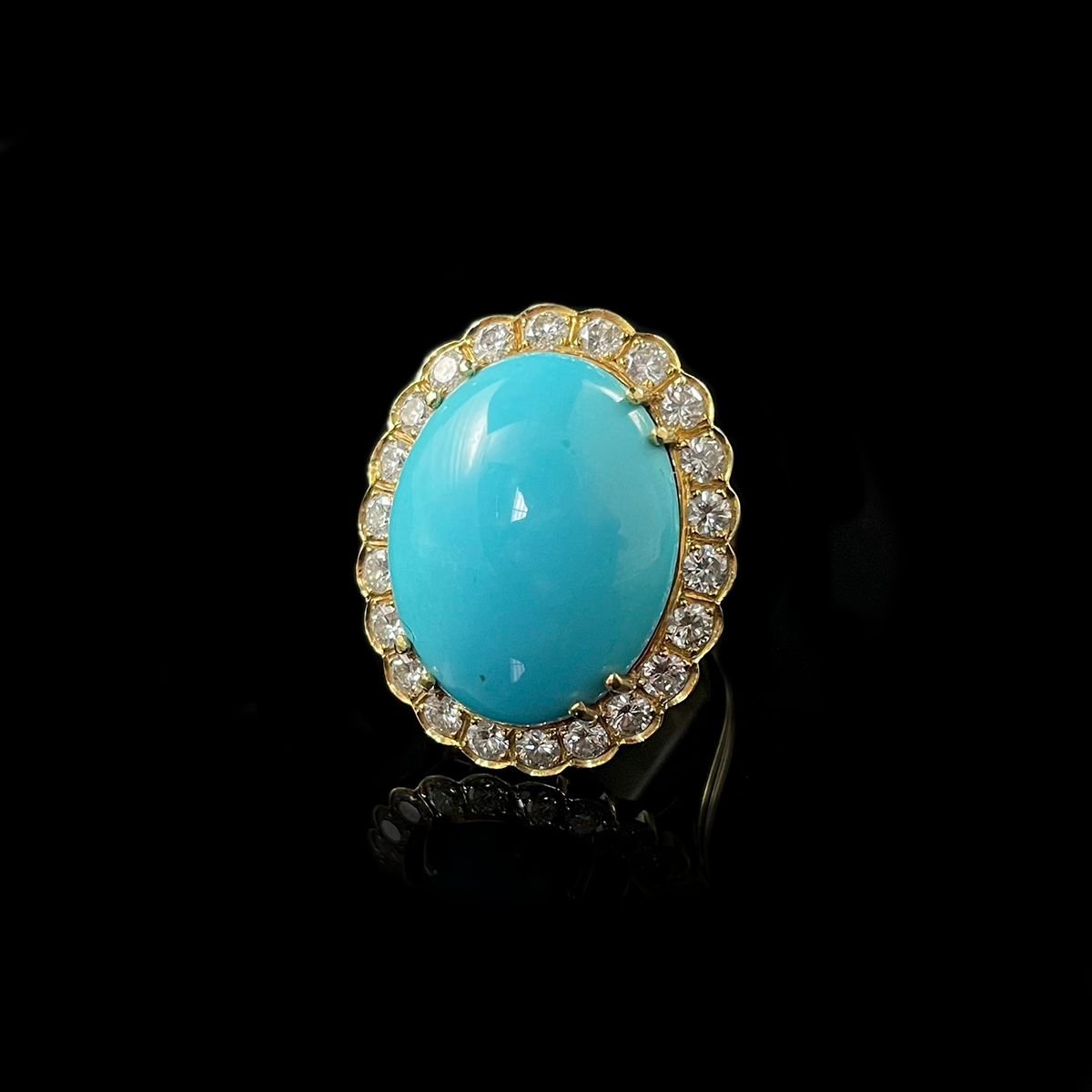 18K Yellow Gold Turquoise and Diamond Ring.png