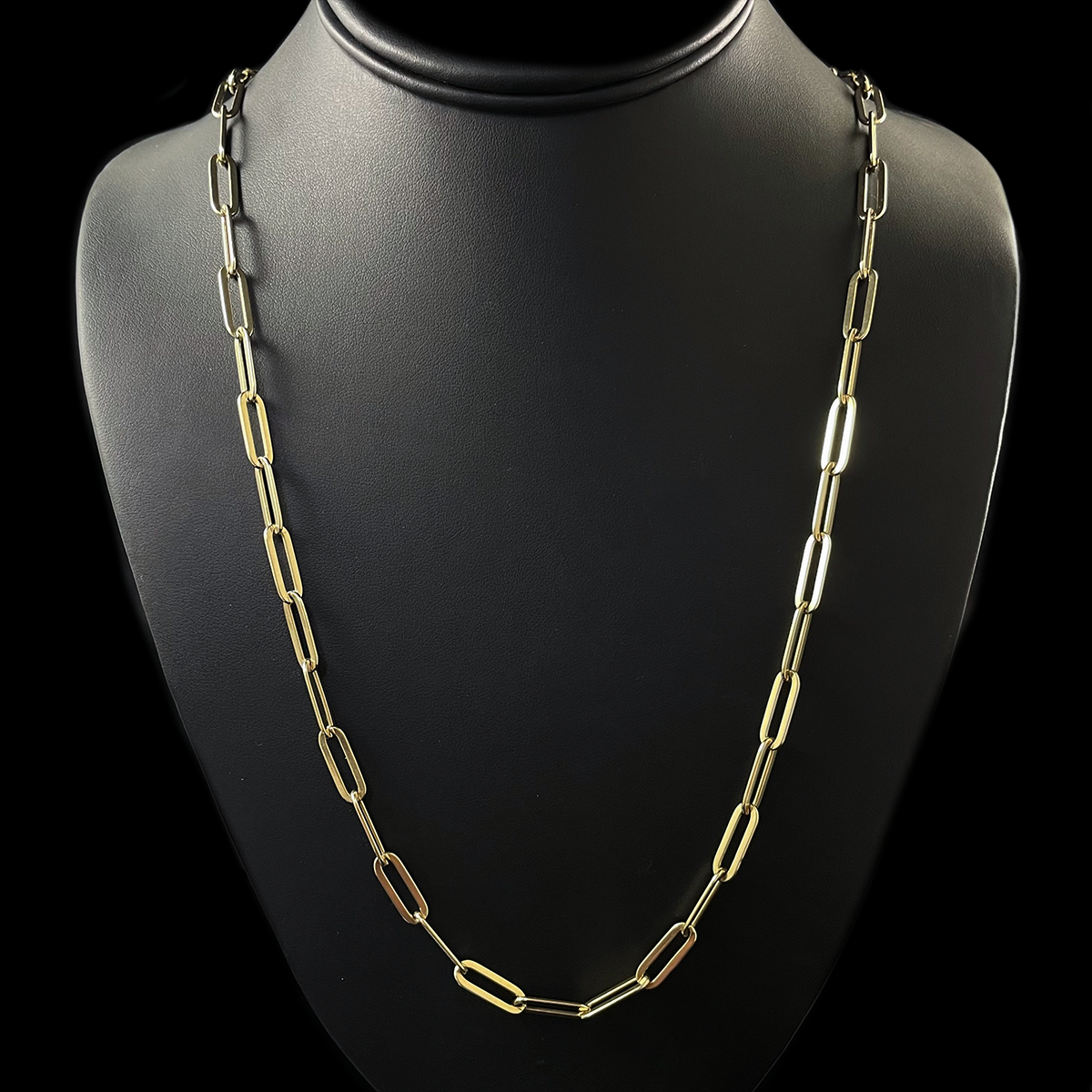 14K Yellow Gold Paperclip Chain Necklace.png