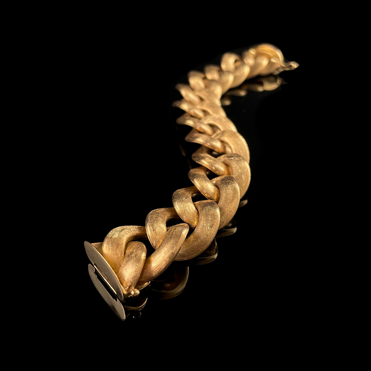 18K Rose Gold Large Link Bracelet