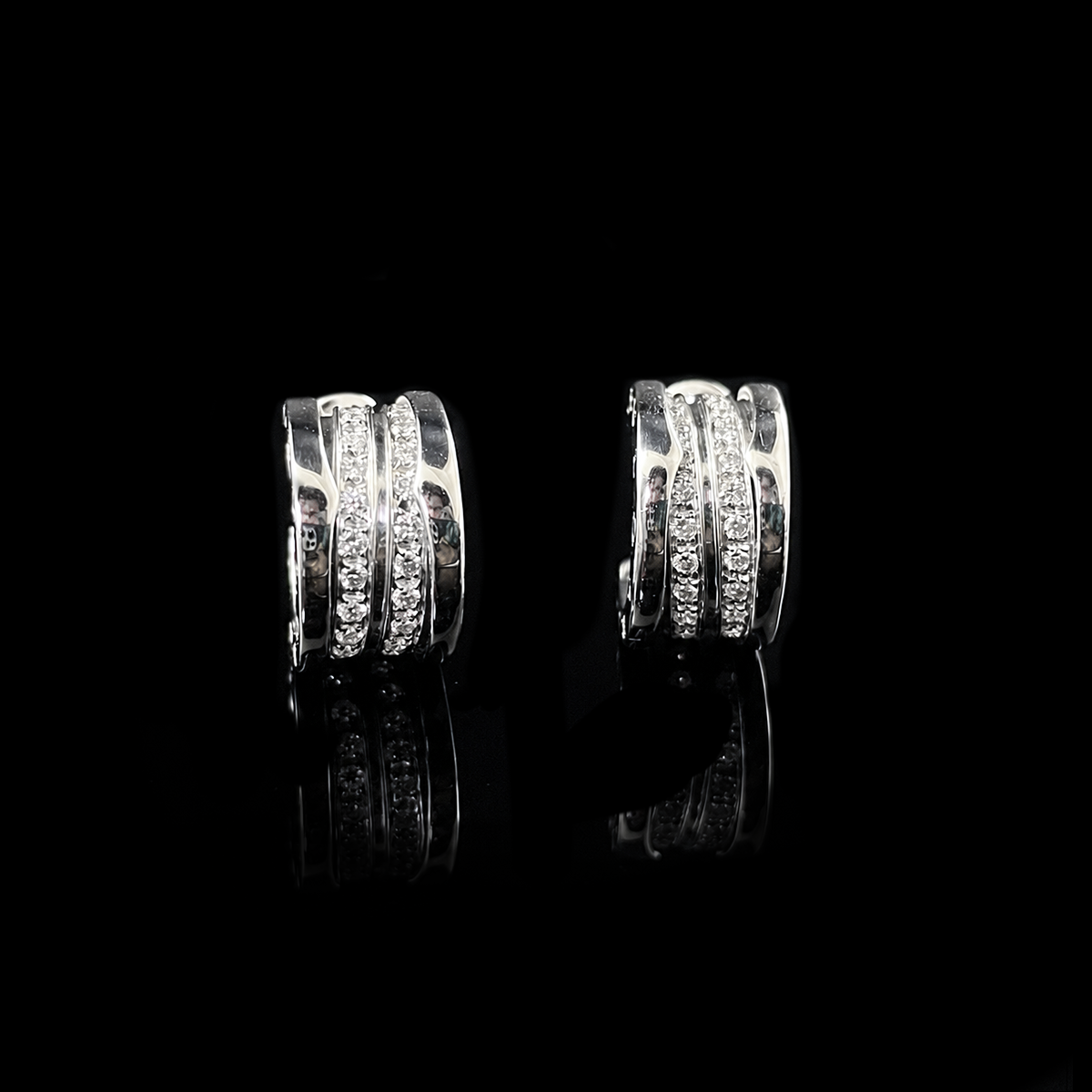 Bvlgari B.Zero1 Earrings in 18K White Gold and Diamonds.png