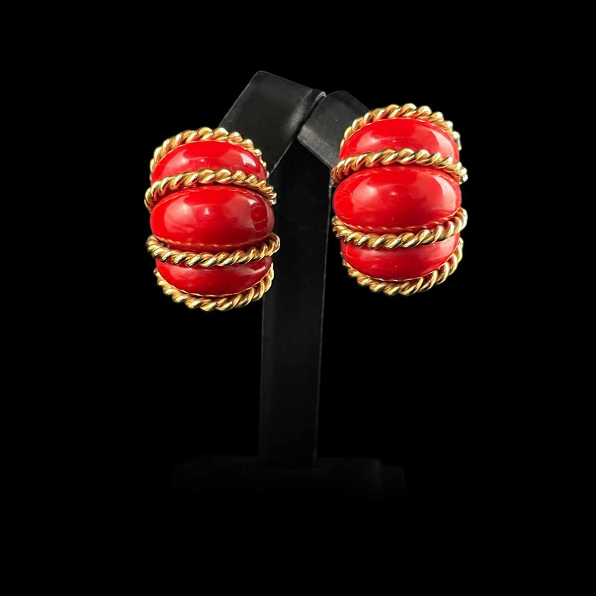 Seaman Schepps 18K Yellow Gold Carnelian Earring and Ring Set.png