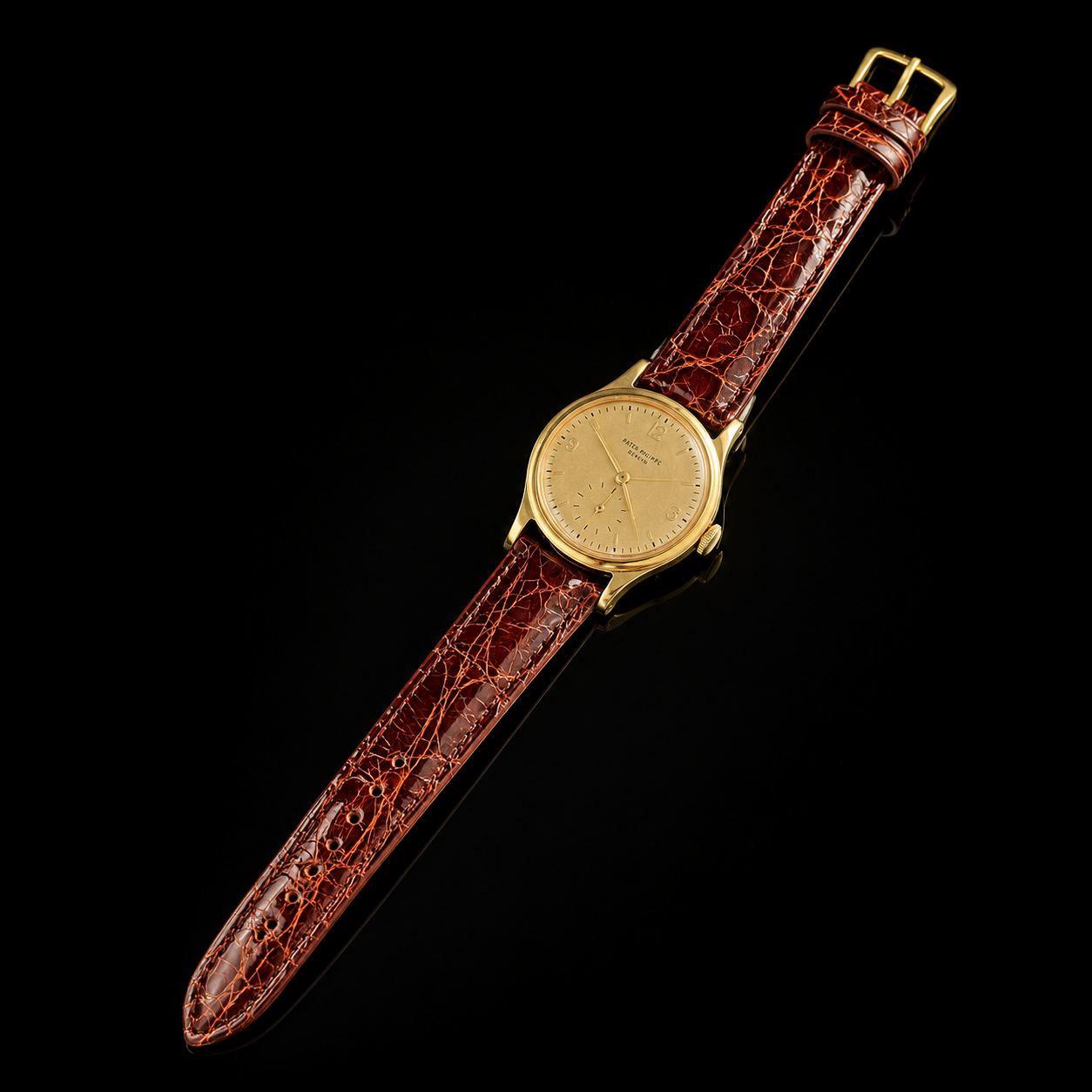 Patek Philippe 18K Yellow Gold Calatrava Layed Out.png