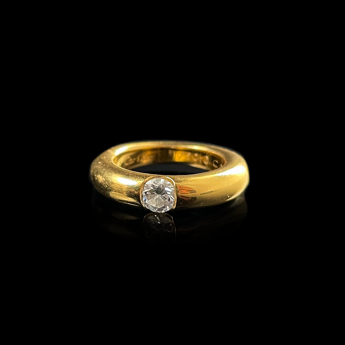18K Yellow Gold Cartier Ellipse Ring