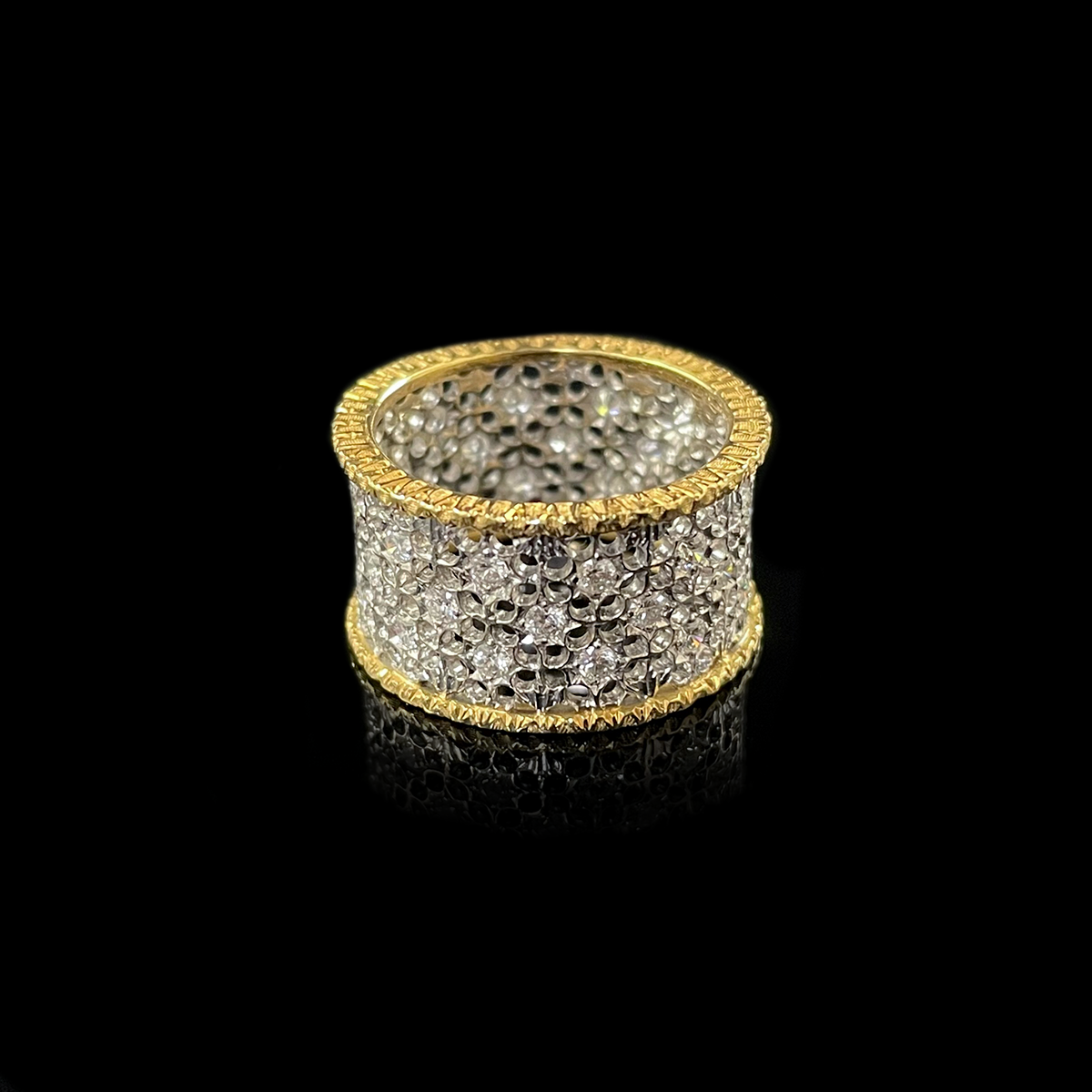14K Yellow Gold Buccellati Style Ring