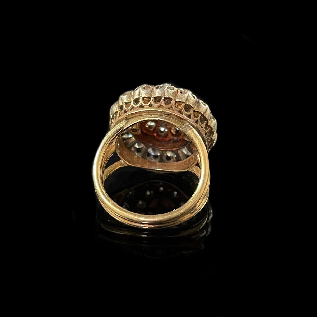 Victorian Silver-Topped Gold Natural Pearl and Diamond Ring Back.png