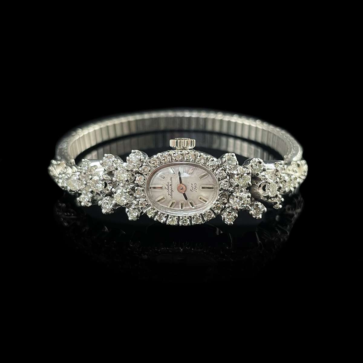14K White Gold Manual Ladies Watch signed Jules Jurgensen.png