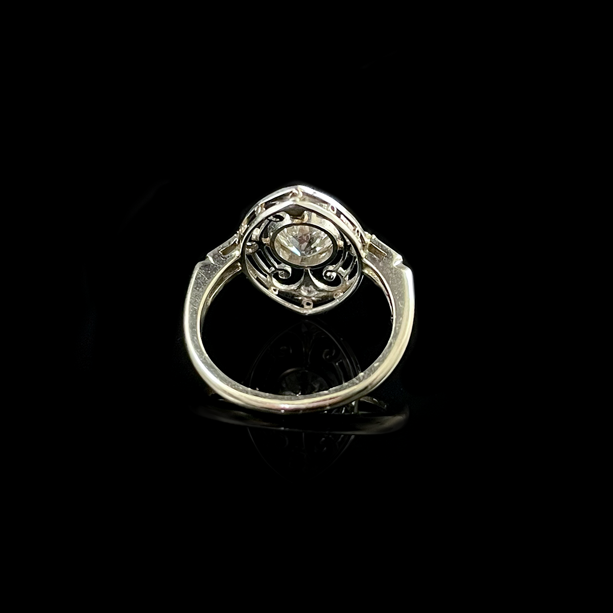 1920's 14K White Gold Diamond Ring Back.png