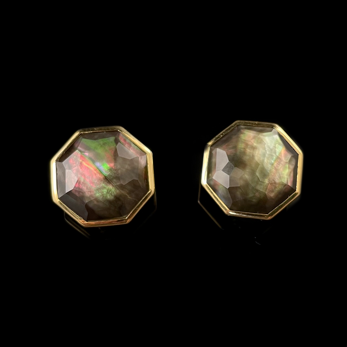 18K Yellow Gold Carved Quartz Earrings signed Ippolita.png